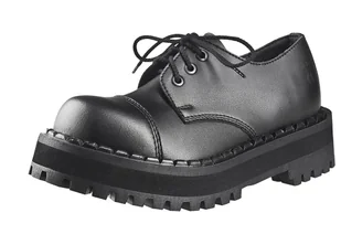 krótkie glany ALTERCORE czarne 3-dziurkowe (354 VEGETARIAN BLACK)-40 - Botki męskie - miniaturka - grafika 1