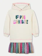Sukienki i spódniczki dla dziewczynek - Billieblush Sukienka dzianinowa U20502 Beżowy Loose Fit - miniaturka - grafika 1