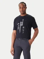 Koszulki męskie - BOSS T-Shirt GRX Zone 50552184 Granatowy Relaxed Fit - miniaturka - grafika 1
