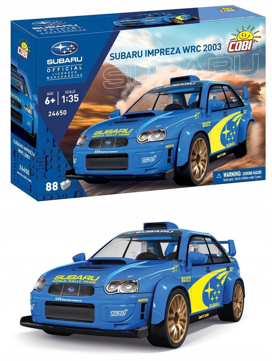 KLOCKI COBI 24650 Auto Samochód Subaru Impreza WRC 2003 88El.