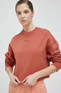 Bluzy damskie - New Balance bluza bawełniana damska kolor czerwony gładka - miniaturka - grafika 1