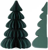 Ozdoby bożonarodzeniowe - Dekoracja świąteczna Springos Papierowa choinka 3D z magnesem zielona uniwersalna - miniaturka - grafika 1