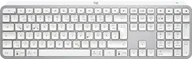 Klawiatury - Logitech MX Keys S klawiatura Uniwersalne RF Wireless + Bluetooth QWERTZ Niemiecki Aluminium, Biały - miniaturka - grafika 1