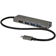 Huby USB - StarTech DKT30CHPD3 huby i koncentratory USB 3.2 Gen 1 (3.1 Gen 1) Type-C 5000 Mbit/s Czarny, Szary - miniaturka - grafika 1