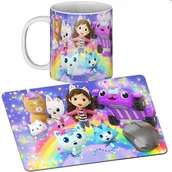 Podkładki pod mysz - Zestaw Kubek + Podkładka - Koci Domek Gabi - Prezent Wiele Wzorów + Imię - miniaturka - grafika 1