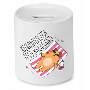 SKARBONKA DLA SZEFA SZEFOWA TEGO BAŁAGANU PREZENT z Nadrukiem ze Zdjęciem - Skarbonki - miniaturka - grafika 1