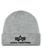 Czapki męskie - Alpha Industries Czapka 3D Beanie 168910 Szary - miniaturka - grafika 1
