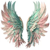 Pasmanteria - Naprasowanka Skrzydla anioł sztuka 13 - miniaturka - grafika 1