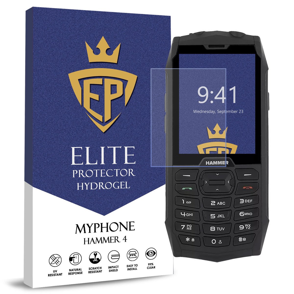 FOLIA 5D CAŁY EKRAN NA TELEFON DO MYPHONE HAMMER 4 HYDROŻELOWA ORYGINAŁ