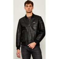 Kurtki męskie - Aeronautica Militare Skórzana kurtka bomber Regular Fit - miniaturka - grafika 1