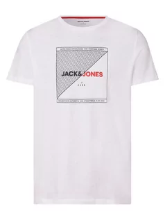 Koszulki męskie - Jack & Jones - T-shirt męski  JJRalf, biały - grafika 1