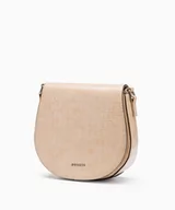 Torebki damskie - PUCCINI Torebka listonoszka z usztywnianym dnem ciemnobeżowa - miniaturka - grafika 1