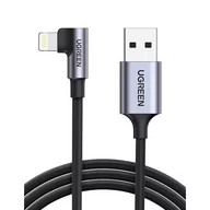 Kable USB - UGREEN kabel kątowy Lightning MFI 1m 2,4A Czarny ugreen_20200420143156 - miniaturka - grafika 1