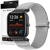 Akcesoria do smartwatchy - Pasek elastyczny Uniwersalny nylonowy Alogy Nylon opaska do zegarka Smartwatcha 22mm Szary - miniaturka - grafika 1