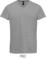 Koszulki męskie - SOLS Koszulka męska Heavy V-neck 02940 Szary melanż XXL - miniaturka - grafika 1