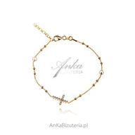 Bransoletki - ankabizuteria.pl Bransoletka srebrna z cyrkoniamii RÓŻANIEC - miniaturka - grafika 1