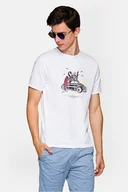 Koszulki męskie - Lancerto, Koszulka Reggie, biały, 2XL - miniaturka - grafika 1