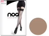 Skarpetki damskie - Pończochy Samonośne Ze Szwem Penelope 15 Den Beige 2 - miniaturka - grafika 1