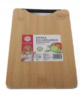Deski do krojenia - DESKA BAMBUSOWA DO KROJENIA Z PLASTIKOWYM UCHWYTEM MG HOME 30X40X2 CM - miniaturka - grafika 1