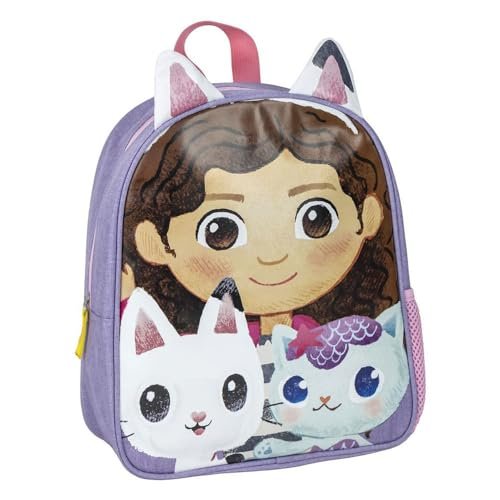 CERDÁ LIFE'S LITTLE MOMENTS Gabby's Dollhouse Plecak szkolny dla dzieci, unisex, fioletowy, mały, fioletowy, S