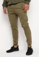 Spodnie męskie - Ciemnozielone Spodnie Dresowe Ocieplone Pilarem Odesiren - miniaturka - grafika 1