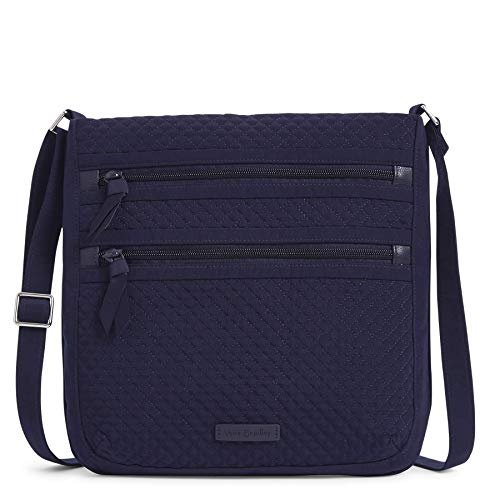 Vera Bradley Damski podpis bawełniany potrójny zamek błyskawiczny Hipster torebka crossbody, True Navy - Rozmiar Uniwersalny