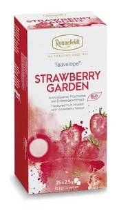 Herbata owocowa Ronnefeldt Strawberry Garden BIO 25x2.5g - Herbata - miniaturka - grafika 1