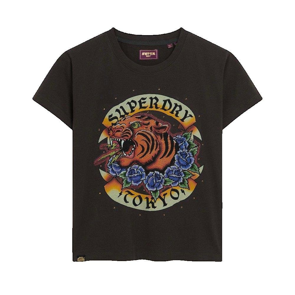 Superdry Tattoo Rhinestone T-shirt damski