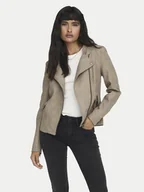 Kurtki damskie - ONLY Kurtka z imitacji skóry Ava 15102997 Beżowy Regular Fit - miniaturka - grafika 1