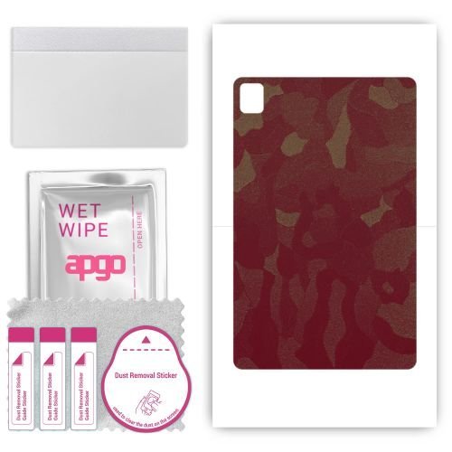 folia naklejka skórka strukturalna na TYŁ do Nokia T21 - Moro Camo Bordowy - apgo SKINS