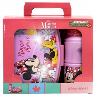 ŚNIADANIÓWKA ZESTAW MYSZKA MINNIE BIDON + PUDEŁKO - Zestawy naczyń dla dzieci - miniaturka - grafika 1