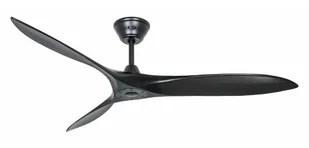 Energooszczędny wentylator sufitowy z pilotem Eco Airscrew 152 cm czarny mat - Wentylatory sufitowe - miniaturka - grafika 1
