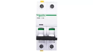 Schneider Electric Wyłącznik nadprądowy iC60N 2P C6 6kA A9F04206 - Bezpieczniki elektryczne - miniaturka - grafika 1