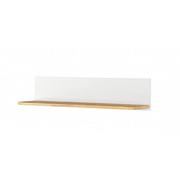 Półki do salonu - Skandynawska półka wisząca biały + dąb nash - STORY SO-14 - miniaturka - grafika 1