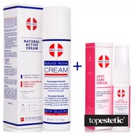 Zestawy kosmetyków damskich - Beta Skin Beta Skin Spot Care Cream + Natural Active Cream ZESTAW Krem punktowy na podrażnienia skórne 15 ml + Krem łagodzący przebieg chorób skórnych 50 ml - miniaturka - grafika 1