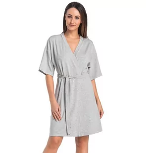 Szlafrok damski z wiskozy Maddalena szary, Teyli - Bielizna nocna - miniaturka - grafika 1