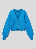 Swetry dla dziewczynek - Kardigan z bufiastymi rękawami model ‘ROYAL’ - miniaturka - grafika 1