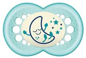 Smoczki uspokajające - Smoczka dla dzieci Mam Baby Original Night Soother 16+ Silicone Neutral - miniaturka - grafika 1
