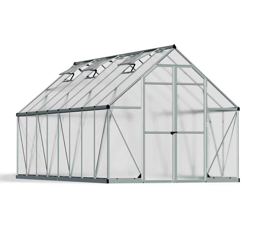 Palram - Szklarnia aluminiowa Canopia Essence 816 Srebrny 487x244x229 cm