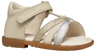 Buty dla chłopców - Geox Chłopiec Dziewczynka B VERRED A Sandały, Lt Ivory/Platinum, 25 EU, Lt Ivory Platinum, 25 EU - miniaturka - grafika 1