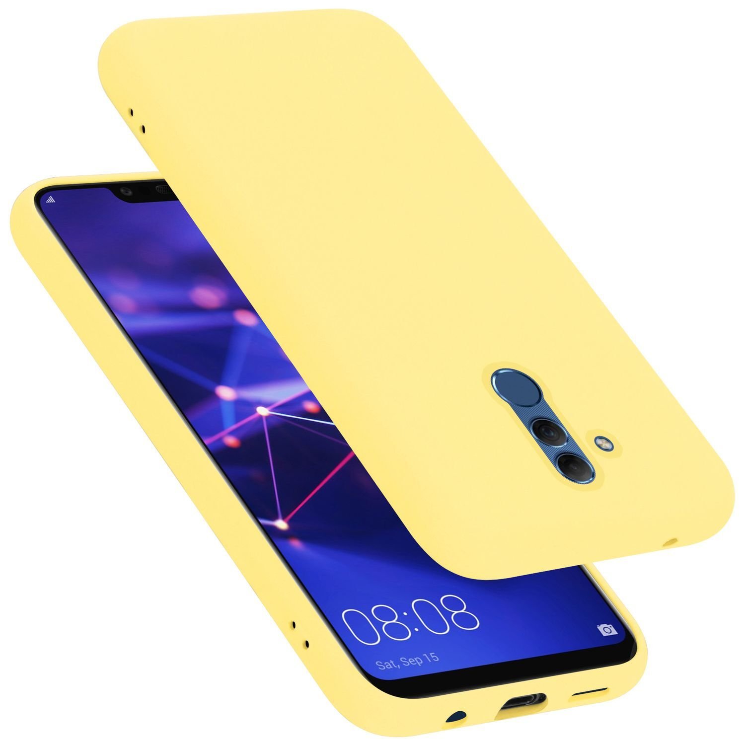 Etui ochronne Cadorabo do Huawei MATE 20 LITE w kolorze żółtym Etui na telefon komórkowy Etui z TPU
