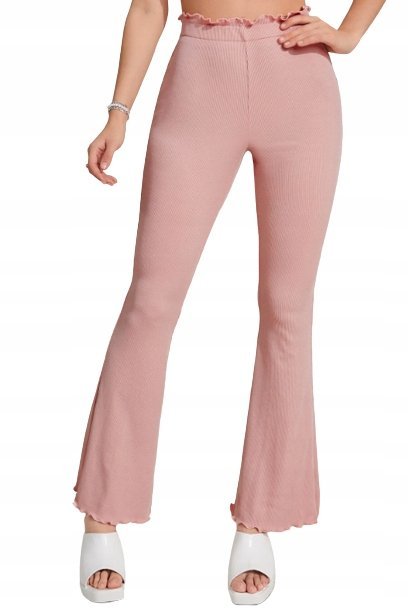 SHEIN SPODNIE DAMSKIE RÓŻOWE PROSTE CASUAL 36 VCY