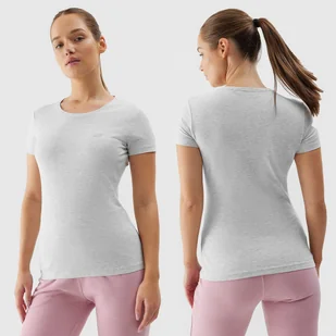 T-SHIRT 4F KOSZULKA DAMSKA SPORTOWA BAWEŁNIANA SS24 - Koszulki i topy damskie - miniaturka - grafika 1