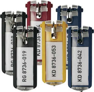 Durable Zawieszki do kluczy, mix Key Clip Durable mix-kolorów - Szafki na klucze - miniaturka - grafika 1