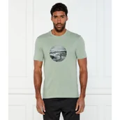 Koszulki męskie - BOSS GREEN T-shirt Graphic Heritage | Regular Fit | stretch - miniaturka - grafika 1