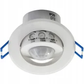 Alarmy - Czujnik RUCHU PIR LED regulowany podtynkowy 360° - miniaturka - grafika 1
