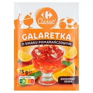 Dodatki do ciast w proszku - Carrefour Classic Galaretka o smaku pomarańczowym 75 g - miniaturka - grafika 1