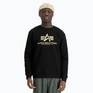 Bluzy męskie - Bluza męska Alpha Industries Basic Carbon black/gold - miniaturka - grafika 1