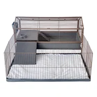 Klatki dla gryzoni - TIAKI domek dla małych zwierząt Chalet 120 - Dł. x szer. x wys.: 148 x 123 x 64 cm - miniaturka - grafika 1