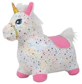 Skoczki dla dzieci - Przytul i kochaj Skoczek gumowy z pokrowcem Jednorożec GS016 - miniaturka - grafika 1